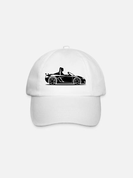 Voiture décapotable Voiture Femme - Casquette classique - blanc/blanc