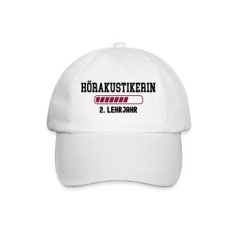 Apprenticeship as a hearing aid acoustician, 2nd year of training, hearing aid acoustician - Baseball Cap - white/white - Front