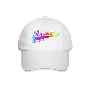 Pensionär 2026 Renten Hoodie, Tasse, Shirt - Baseballkappe - Weiß/Weiß - Vorne