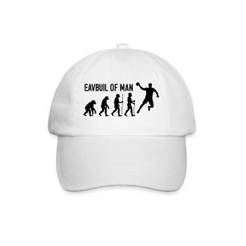 Evolution of Man Leap - Baseball Cap - white/white - Front