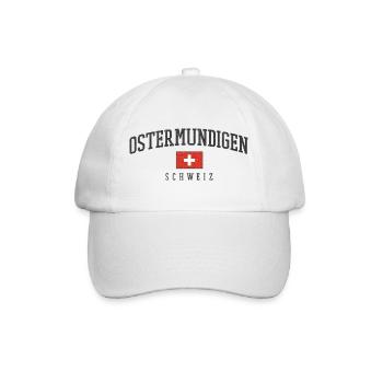 Ostermundigen Schweiz Emblem - Baseballkappe - Weiß/Weiß - Vorne