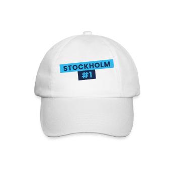 Stockholm #1 Banner Design - Baseball Cap - white/white - Front