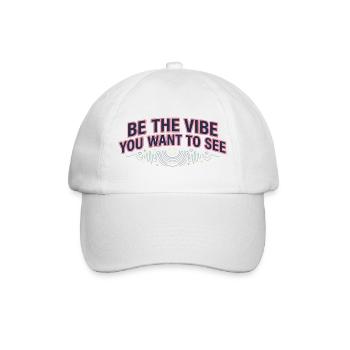 Sois l’ambiance que tu veux voir - Casquette classique - blanc/blanc - Devant