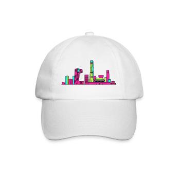 Tour de vidéosurveillance de la Skyline de la ville de Pékin Art moderne en ligne - Casquette classique - blanc/blanc - Devant