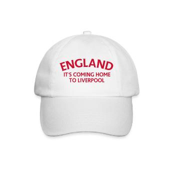 L’Angleterre Elle rentre à Liverpool - Casquette classique - blanc/blanc - Devant