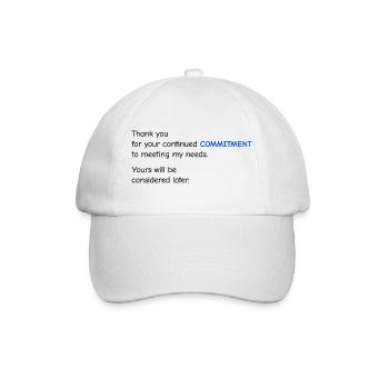 Évaluation de la performance du bébé - Engagement - Casquette classique - blanc/blanc - Devant
