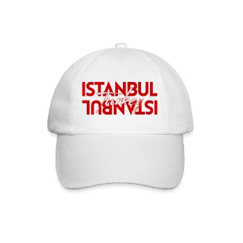Art typographique en miroir moderne d’Istanbul Turquie - Casquette classique - blanc/blanc - Devant