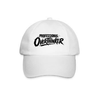 PROFESSIONAL OVERTHINKER Grunge - Baseball Cap - white/white - Front