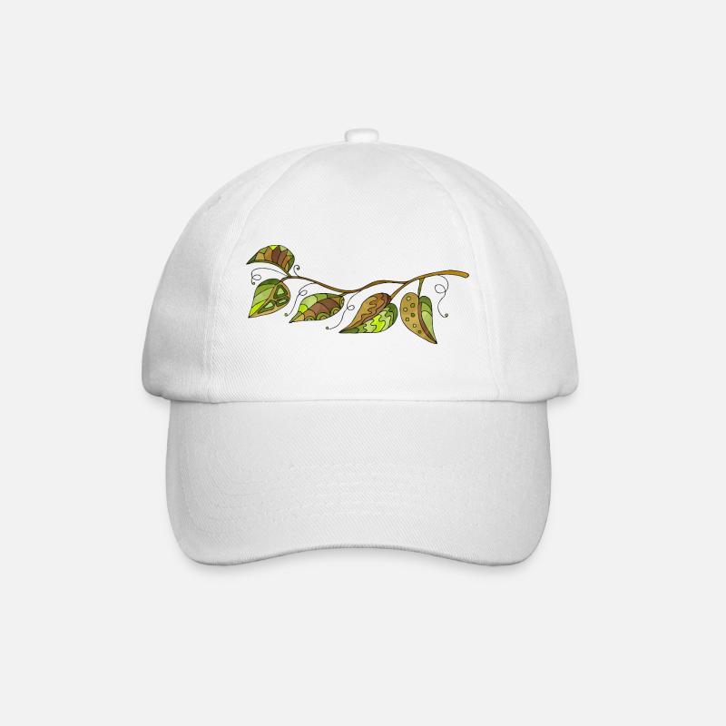 feuilles - Casquette classique - blanc/blanc