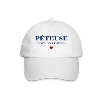 PÉTEUSE Édition Limitée Bleu - Casquette classique - blanc/blanc - Devant