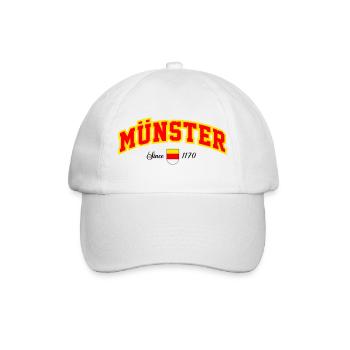 Münster City Lettering Banner - Baseball Cap - white/white - Front