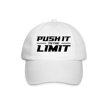 Push It To The Limit - Baseball Cap - white/white - Front