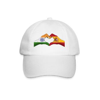 United Hearts India Spain - Baseball Cap - white/white - Front