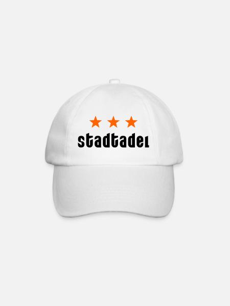 City nobility with stars - Baseball Cap - white/white