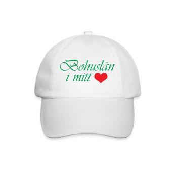 Bohuslän in meinem Herzen - Baseballkappe - Weiß/Weiß - Vorne