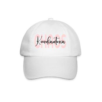 Chaos Coordinator Mom - Baseball Cap - white/white - Front