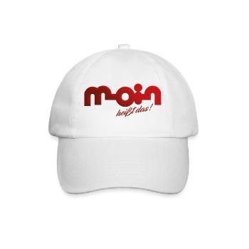Moin heißt das! - Baseballkappe - Weiß/Weiß - Vorne