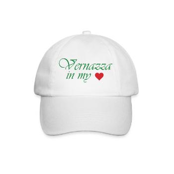 Vernazza in My Heart - Baseball Cap - white/white - Front