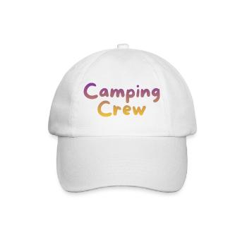 Camping Crew - Baseball Cap - white/white - Front