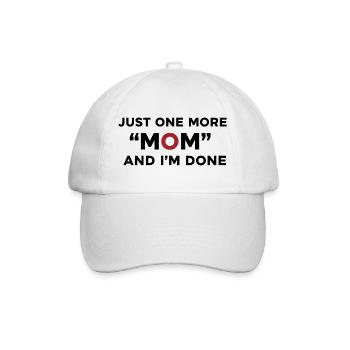 Encore une maman et j’en ai fini avec l’humour - Casquette classique - blanc/blanc - Devant