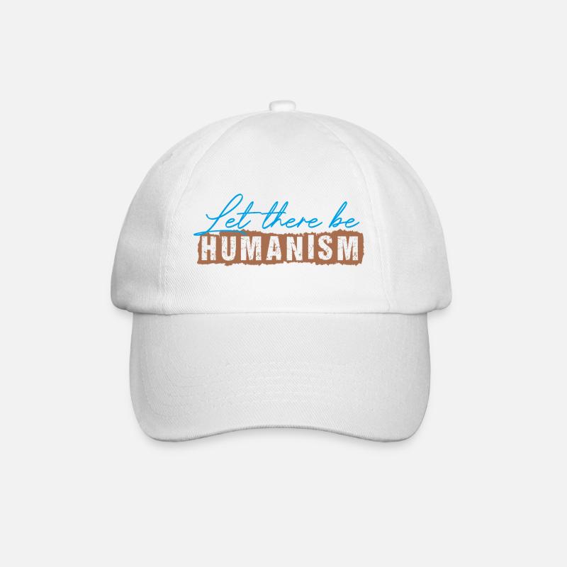 Let There Be Humanism - Baseball Cap - white/white
