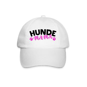 Hunde Mama - Baseballkappe - Weiß/Weiß - Vorne