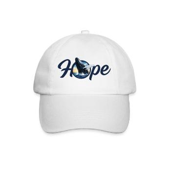 Hope ! Whale - Unforgotten - Baseball Cap - white/white - Front