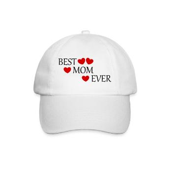 Cadeau pour la fête des mères : Idée de cadeau pour la fête des mères - Casquette classique - blanc/blanc - Devant