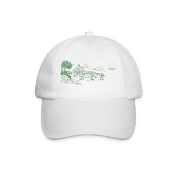 Village côtier vert, Cadaques - Casquette classique - blanc/blanc - Devant