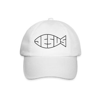 Jésus | Avec amour | Foi | Don - Casquette classique - blanc/blanc - Devant