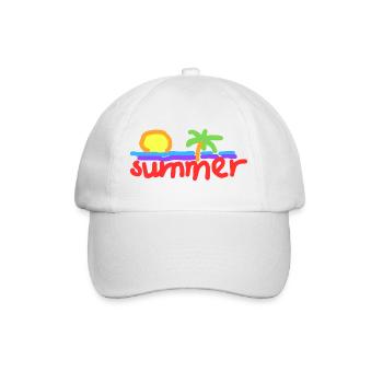 Summer - Baseball Cap - white/white - Front