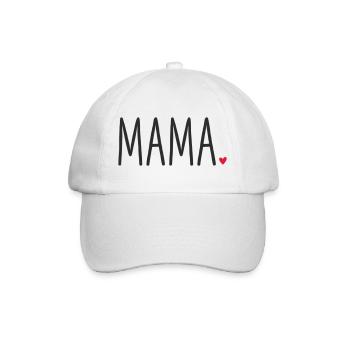 Mom ❤️ – Loving Text Design - Baseball Cap - white/white - Front