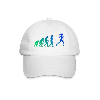 Laufen Geschenkidee für eine Laufsport Liebhaberin - Baseballkappe - Weiß/Weiß - Vorne