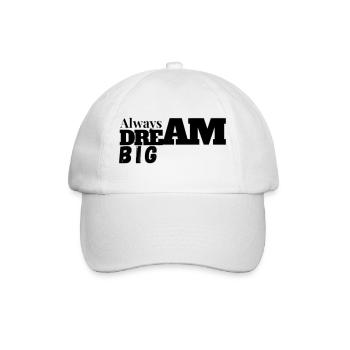 Bold Dream Big Typography Tee - Baseballkappe - Weiß/Weiß - Vorne