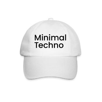 techno minimale - Casquette classique - blanc/blanc - Devant