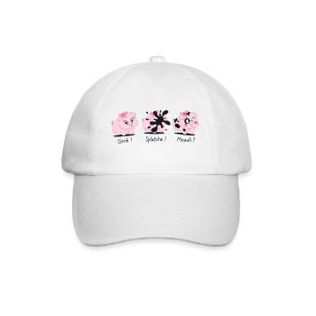 Les 3 petits cochons – Splatch ! - Casquette classique - blanc/blanc - Devant