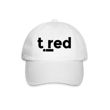 Tired - Baseball Cap - white/white - Front