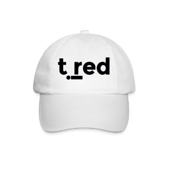 Tired - Baseball Cap - white/white - Front