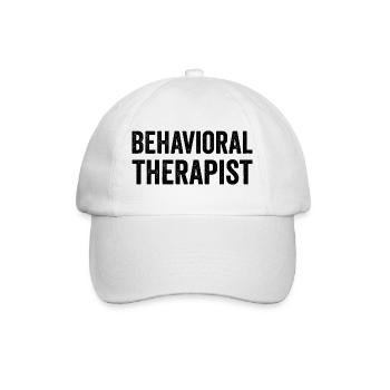 Behavioural therapist, school behaviour technician - Baseball Cap - white/white - Front