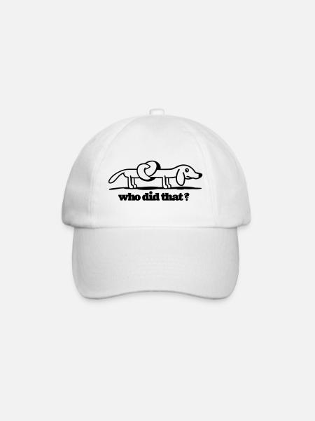 silly dog - Baseballkappe - Weiß/Weiß