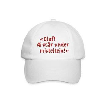 Olaf! Æ står under misteltein fra The Julekalender - Baseball Cap - white/white - Front
