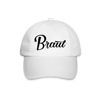 Braut Bride JGA Hochzeit stag do Polterabend - Baseballkappe - Weiß/Weiß - Vorne