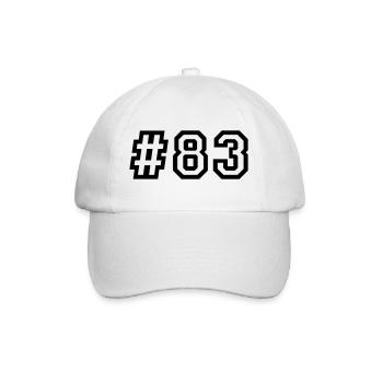 1983 Jahrgang 43. Geburtstag 43 Jahre alt - Baseballkappe - Weiß/Weiß - Vorne