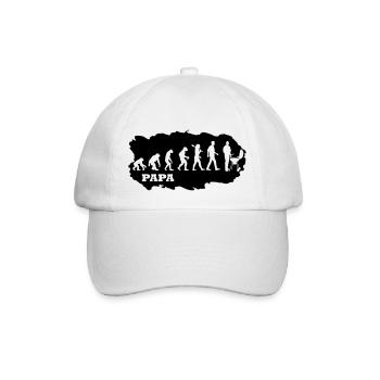 Männlich |PREMIUM DESIGN - Baseballkappe - Weiß/Weiß - Vorne