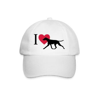 J'aime Pointer - Casquette classique - blanc/blanc - Devant