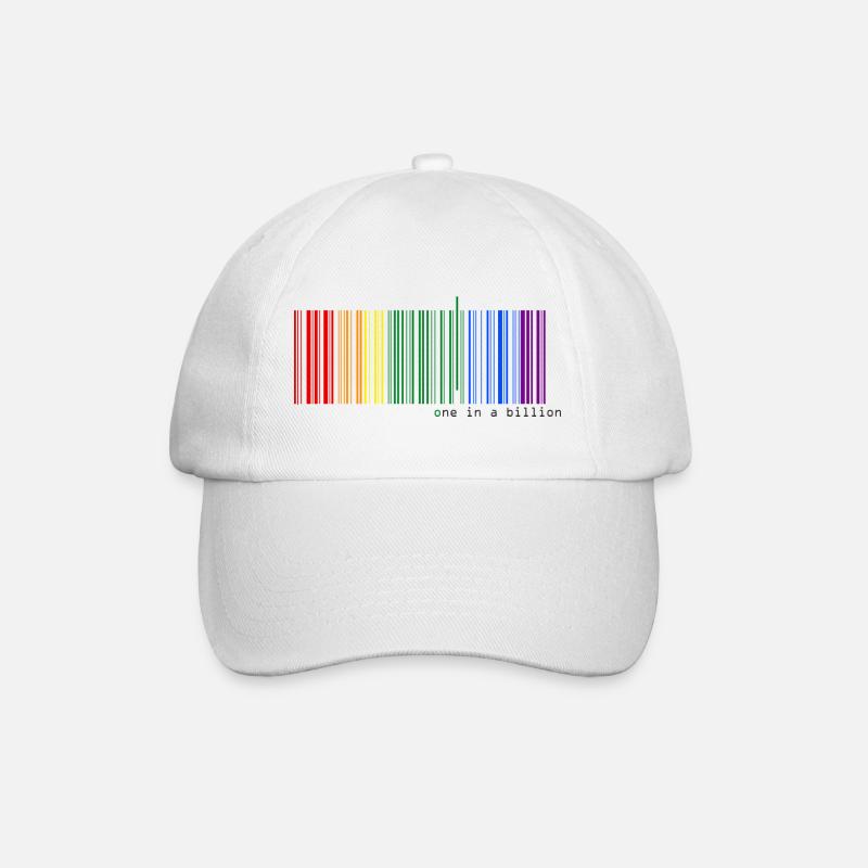 one in a billion - Baseball Cap - white/white