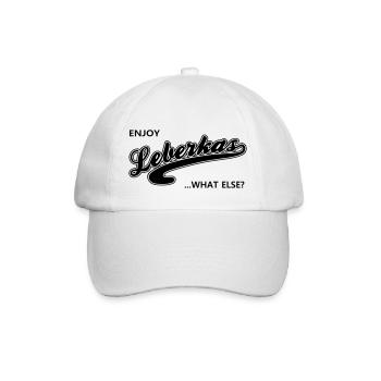Enjoy Leberkas - Baseballkappe - Weiß/Weiß - Vorne