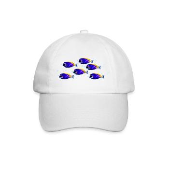 Poisson-chirurgien (07) - Casquette classique - blanc/blanc - Devant