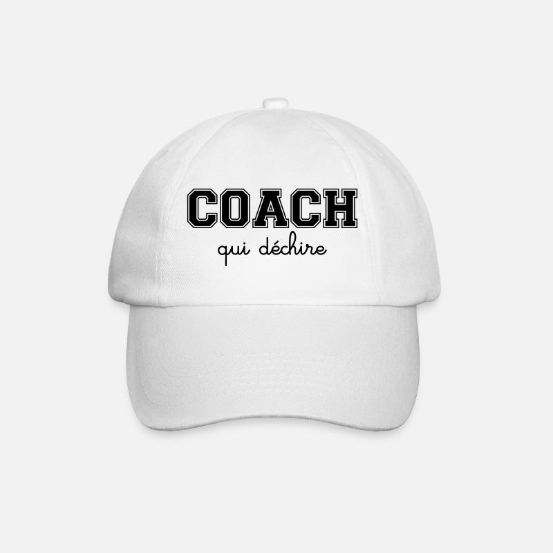 Coach Qui Déchire - Casquette classique - blanc/blanc