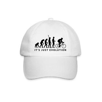 evolution_radfahrer_b - Casquette classique - blanc/blanc - Devant